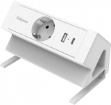 Priza de incarcare Fellowes, Filex Power, cu prindere pe birou tip F, alb